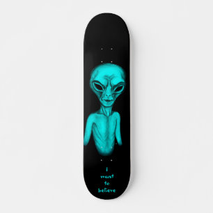 Alien, jag vill tro mini skateboard bräda 18,5 cm