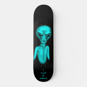 Alien, jag vill tro mini skateboard bräda 18,5 cm