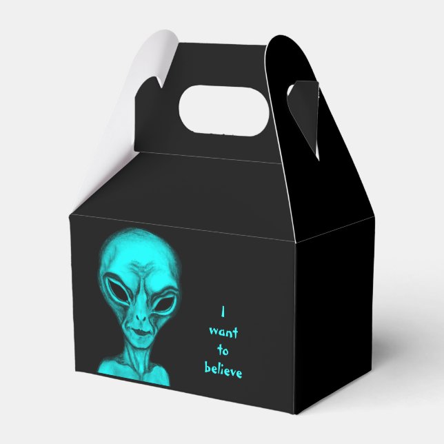Alien, jag vill tro presentaskar (Framsidan Sidan)