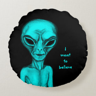 Alien, jag vill tro rund kudde