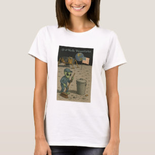 Alien Janitor städar upp Lunar Tourists T Shirt
