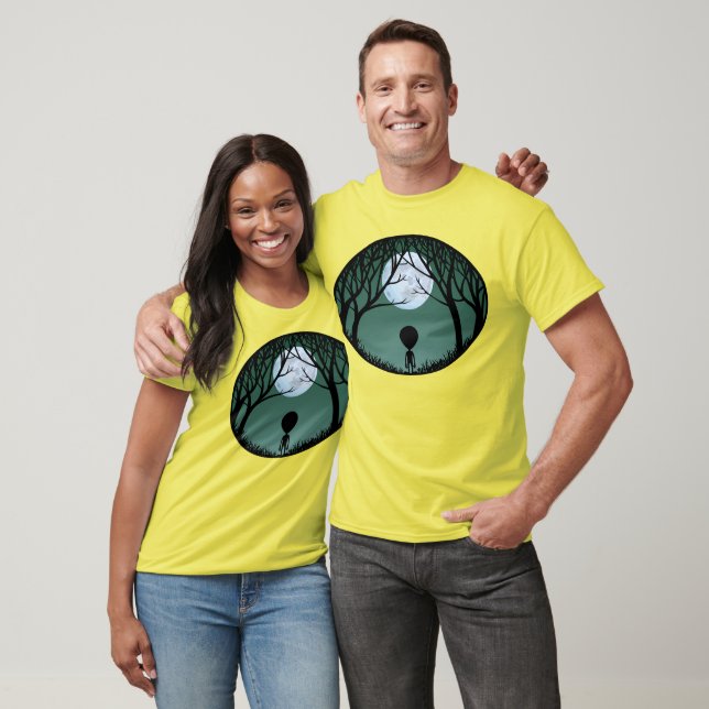 Alien Jersey Manar Grått Alien Baseball Jersey T Shirt (Unisex)