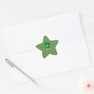 Alien Jewel Stjärnformat Klistermärke