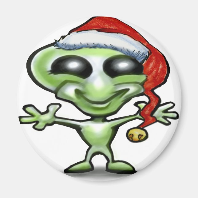 Alien-jul Magnet (Framsidan)