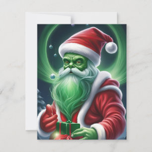 Alien Jultomten Julkort