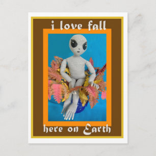 Alien Kärlek Fall-vykort Vykort