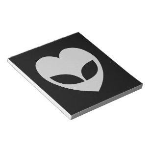 Alien Kärlek Heart Anteckningsblock