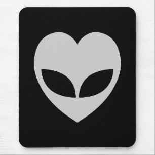 Alien Kärlek Heart Mouse Pad Musmatta