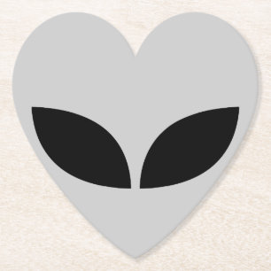 Alien Kärlek Heart Papper Underlägg