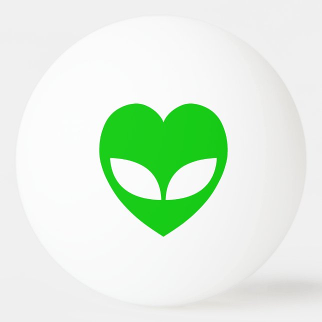 Alien Kärlek Heart Pingisboll (Framsidan)