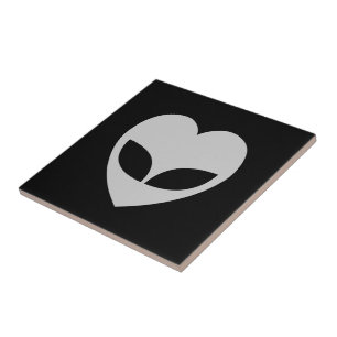Alien Kärlek Heart Tile Kakelplatta