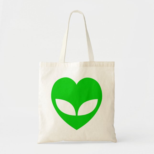 Alien Kärlek Heart Tygkasse (Framsidan)