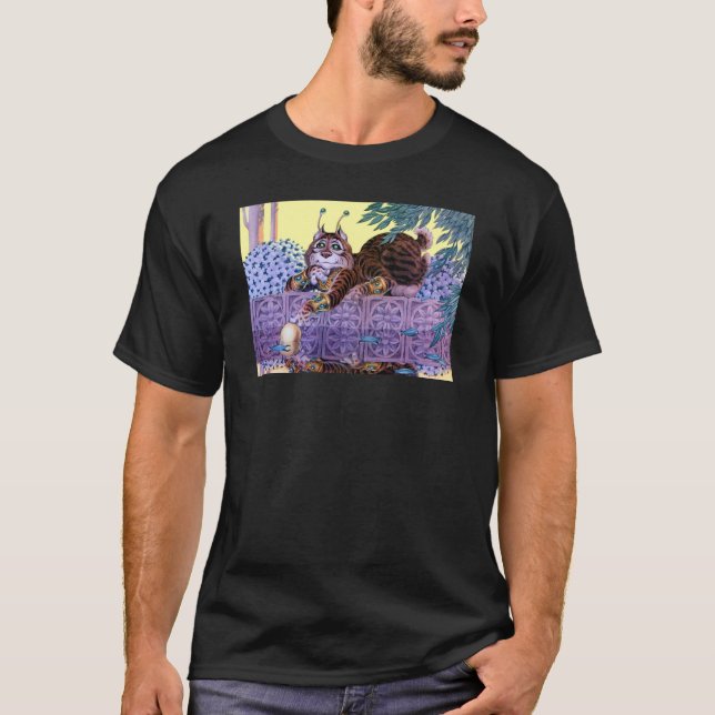 Alien Kattunge Mörk T-Shirt (Framsida)