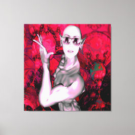 Alien-kontakt Canvastryck