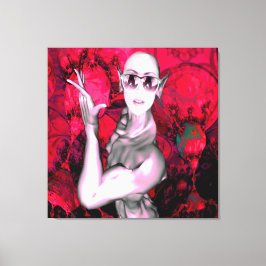 Alien-kontakt Canvastryck