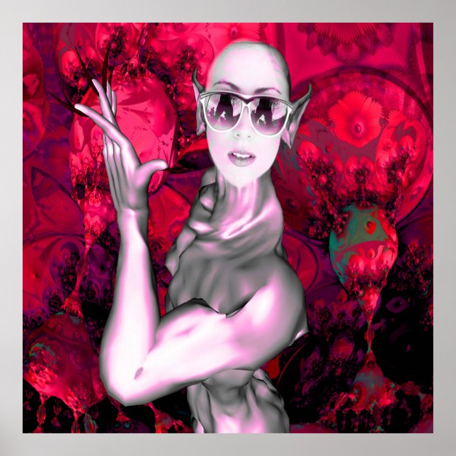 Alien-kontakt Poster (Framsidan)