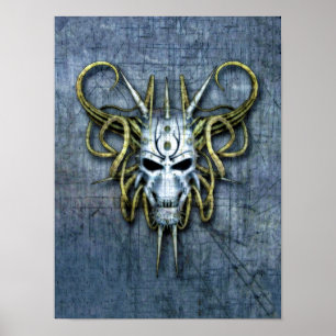 Alien Krig Mask Poster