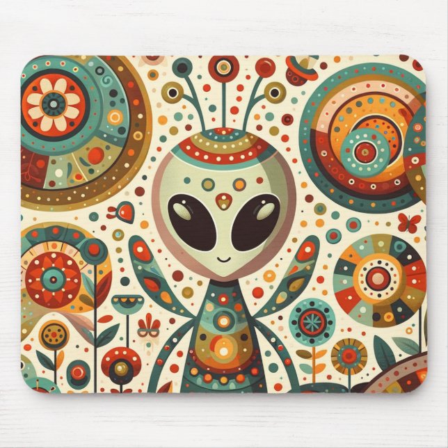 Alien Kryp Mousepad Musmatta (Framsidan)