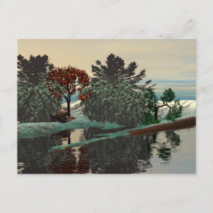 ALIEN LANDSCAPE /LAGOON IN HYPERION VYKORT
