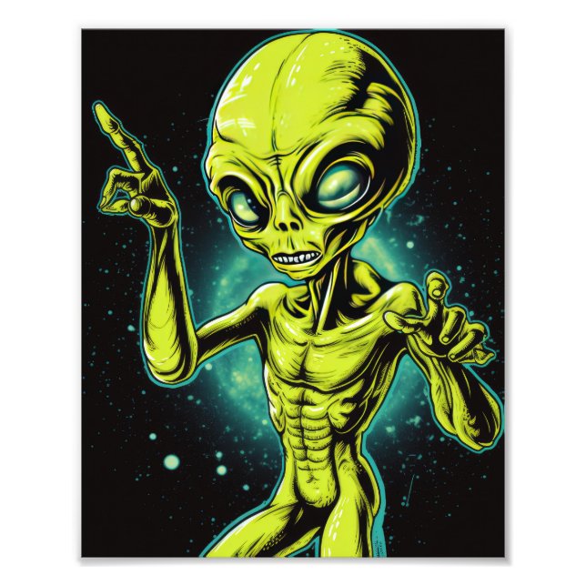 Alien Life Fototryck (Framsidan)