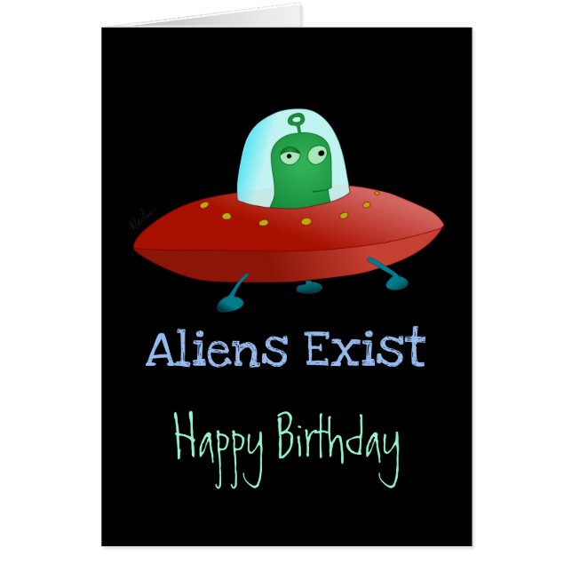 Alien Life Hälsningskort (Framsidan)