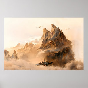 Alien Ligcape i Rymden   ABSTRAKT Poster