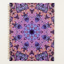 Alien Lila Psychedelic Kaleidoscopic Mandala