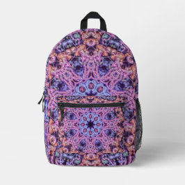 Alien Lila Psychedelic Kaleidoscopic Mandala