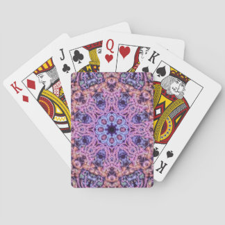 Alien Lila Psychedelic Kaleidoscopic Mandala Casinokort