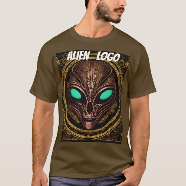 " Alien Logotyp " designad T Shirt (Framsida)