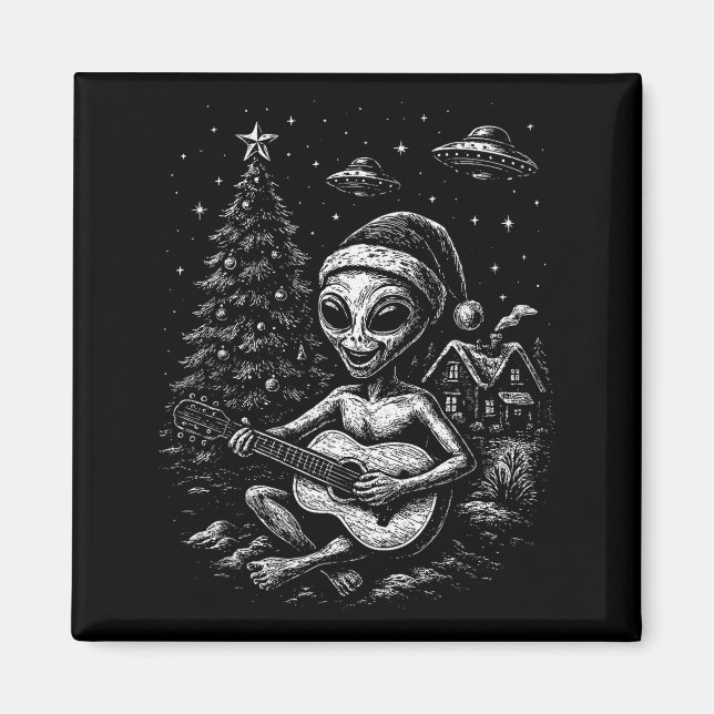 Alien Loves Christmas  Magnet (Framsidan)