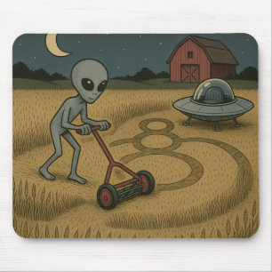 Alien Makes Skörd Circles Roligt Science fiction A Musmatta