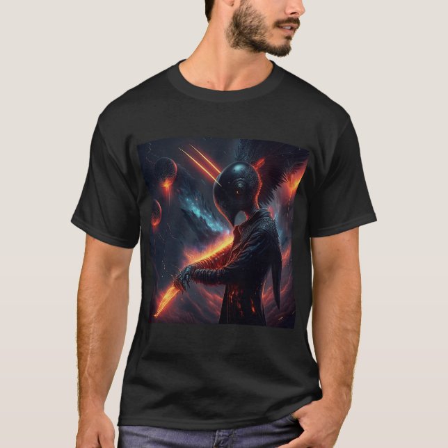 Alien Manipulation Fire Beam T Shirt (Framsida)