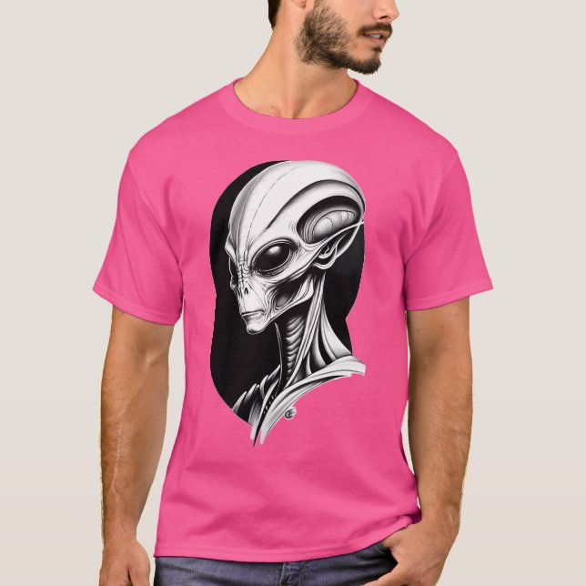 Alien Martian Ufo T Shirt (Framsida)