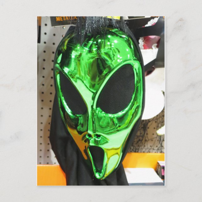 Alien Mask Vykort (Framsida)