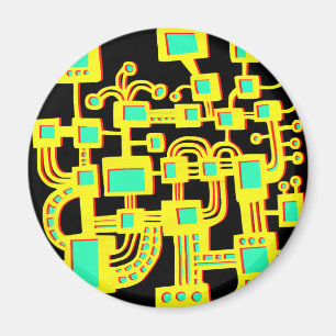 Alien Maskin Magnet