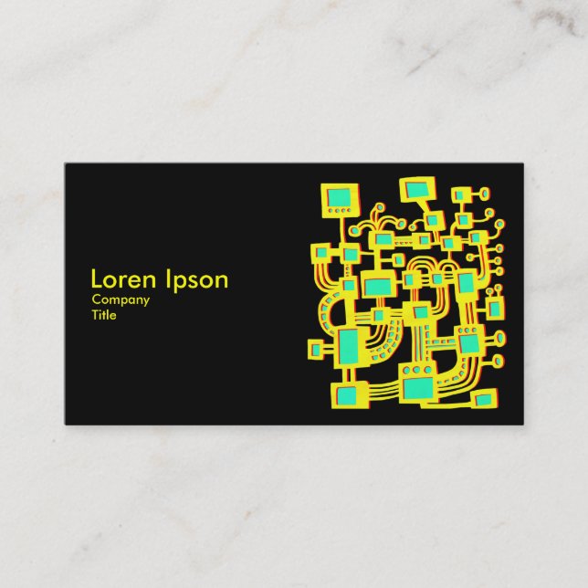 Alien Maskin V2 Visitkort (Framsida)