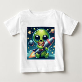 ALIEN MED EN ROCKET T SHIRT