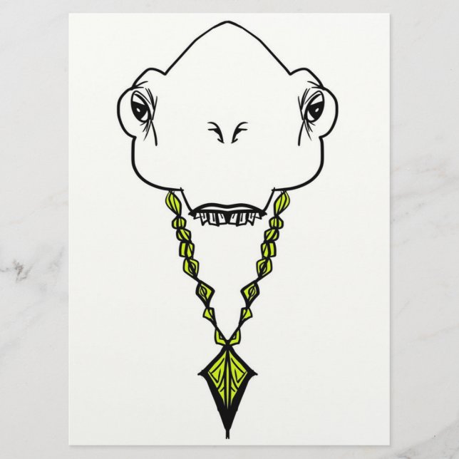 Alien med Guld-kedja Meny (Framsida)