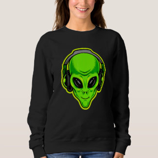 Alien med hörlurar är Redot T Shirt