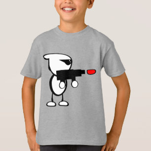 Alien med Laser Blaster T Shirt
