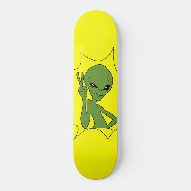 Alien Mini Skateboard Bräda 18,5 Cm (Framsida)