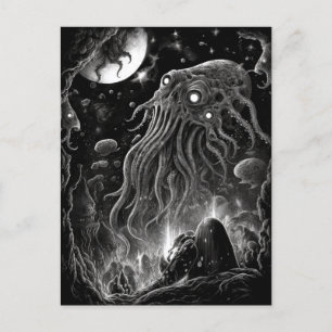 Alien Monster CreatrorArt-vykort Vykort