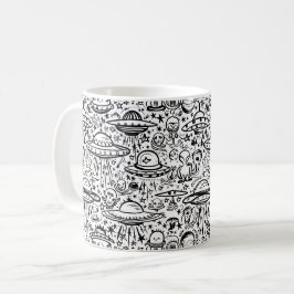 Alien Mönster Kaffemugg