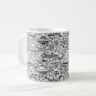 Alien Mönster Kaffemugg