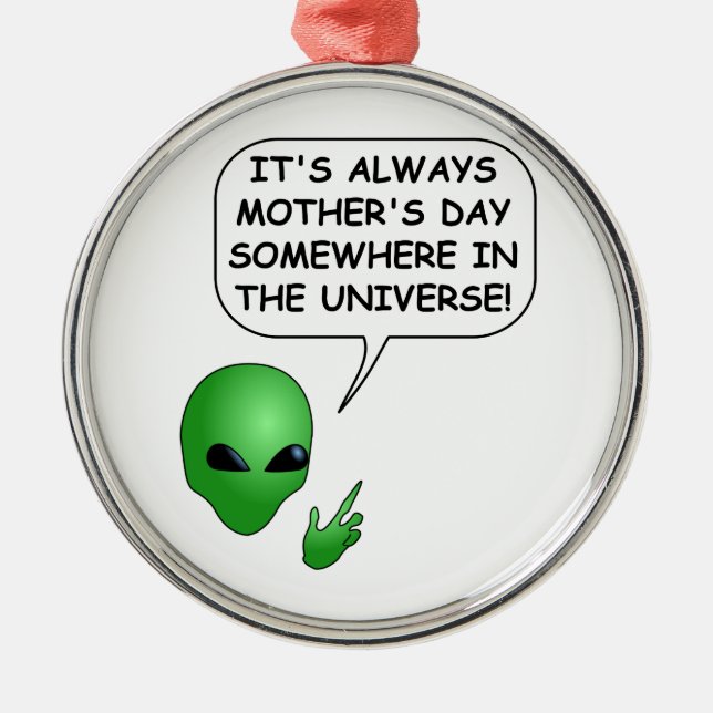 Alien Mors dag Julgransprydnad Metall (Framsidan)