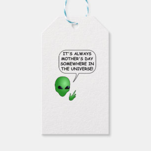 Alien Mors dag Presentetikett