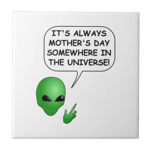 Alien Mors dag Square Kakelplatta
