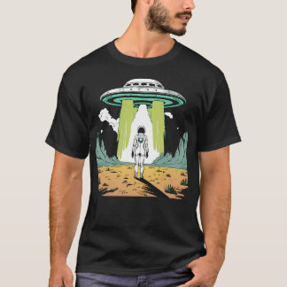 Alien möter på en konstig planet t shirt