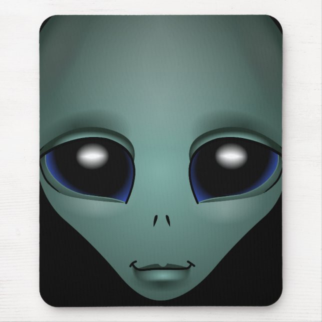 Alien Mouse Pad Cute Alien Mousepads Anpassa Musmatta (Framsidan)